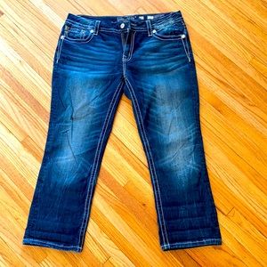 Miss Me Easy Crop Jeans/capris 32
